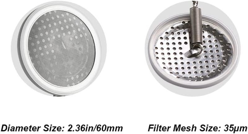 Reusable Coffee Filter for Hario Yama Siphon Coffee Maker & Similar Models, Permanent Stainless Steel & Silicon Rubber