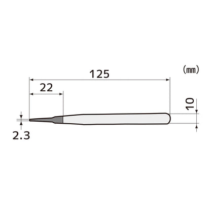 Engineer ESD Tweezers, Anti-Static Electricity, Flat Type, 4.9 inches (125 mm), PTZ-46