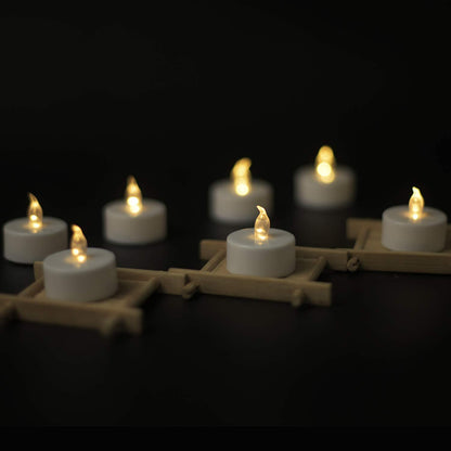 YIWER Battery Tea Lights Candles - LED Tea Lights 200 Hours Pack of 100(Warm White)|50 * 2