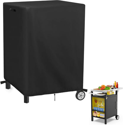 28"L25"W34"H, Outdoor Patio Table Cover for Pinikox Kitchen Island Prep Table, Waterproof Service Cart Covers Rolling