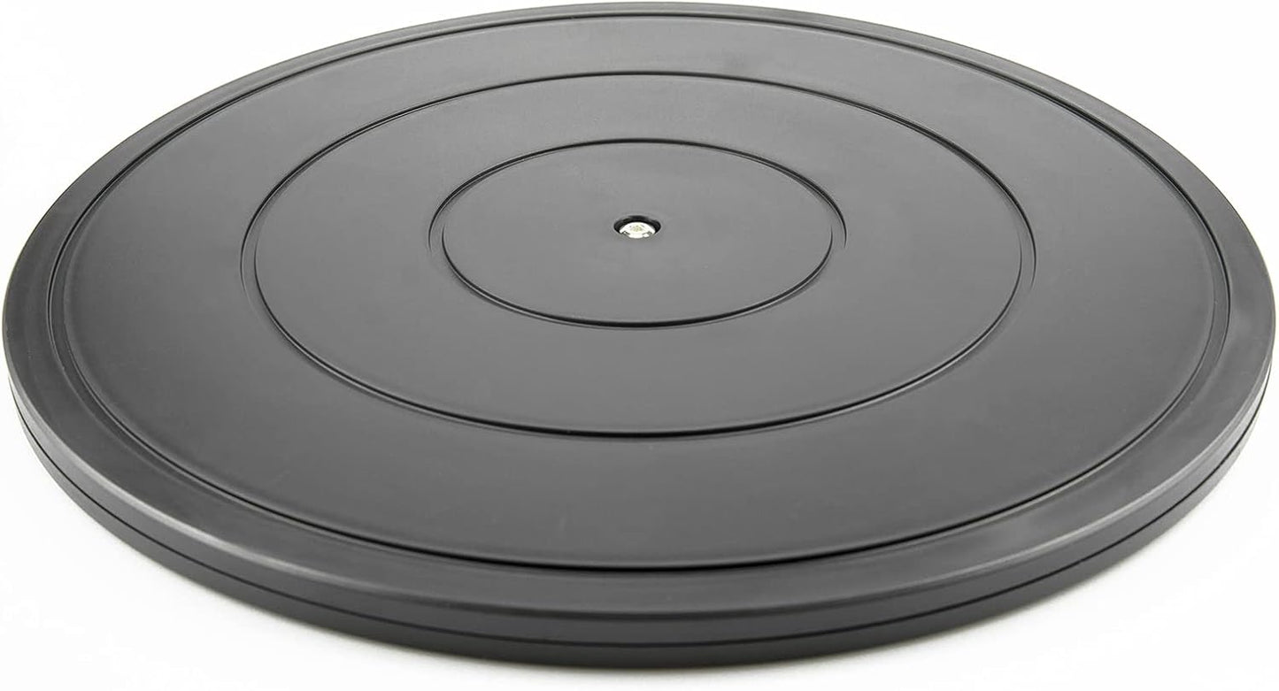 16Inch Lazy Susan Turntable - Heavy Duty Rotating Swivel Steel Ball Bearings - Flat Base Stand