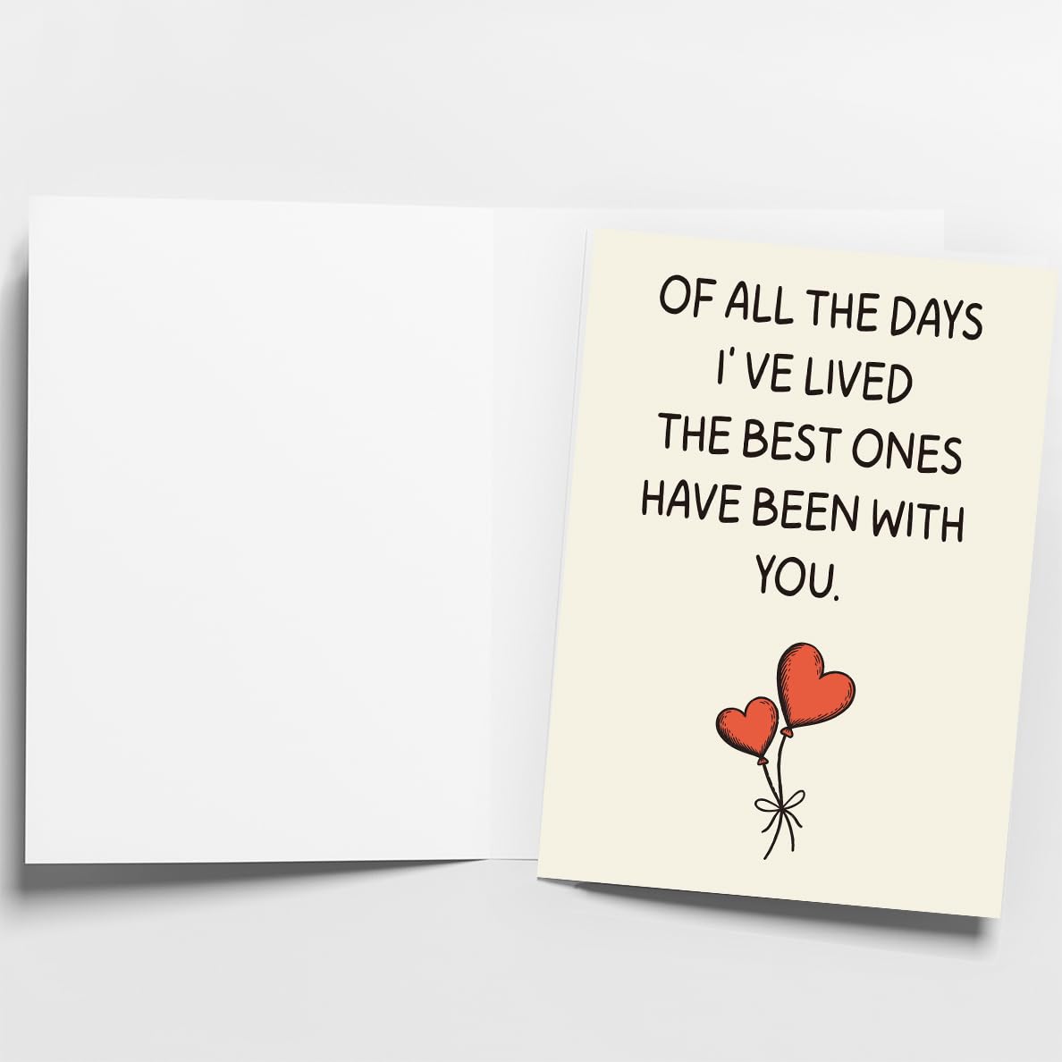 WowBefun Happy Anniversary Card & Gifts for Men, Women, Husband, Boyfriend, Wife, Girlfriend, Him, Her, Valentine Day Gifts, Card, To Husband, Wife