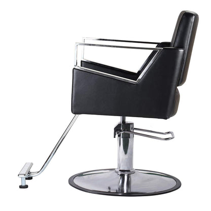 Funnylife Round Base Black Vintage Styling Shampoo Barber Chair