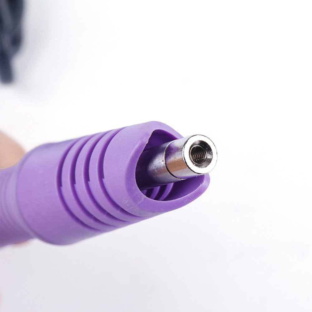 Hotfix Rhinestone applicator 7 in 1 Professional Iron-on Hot Fix Wand Crystal Gem Rhinestone Heat-fix Tool (Purple)