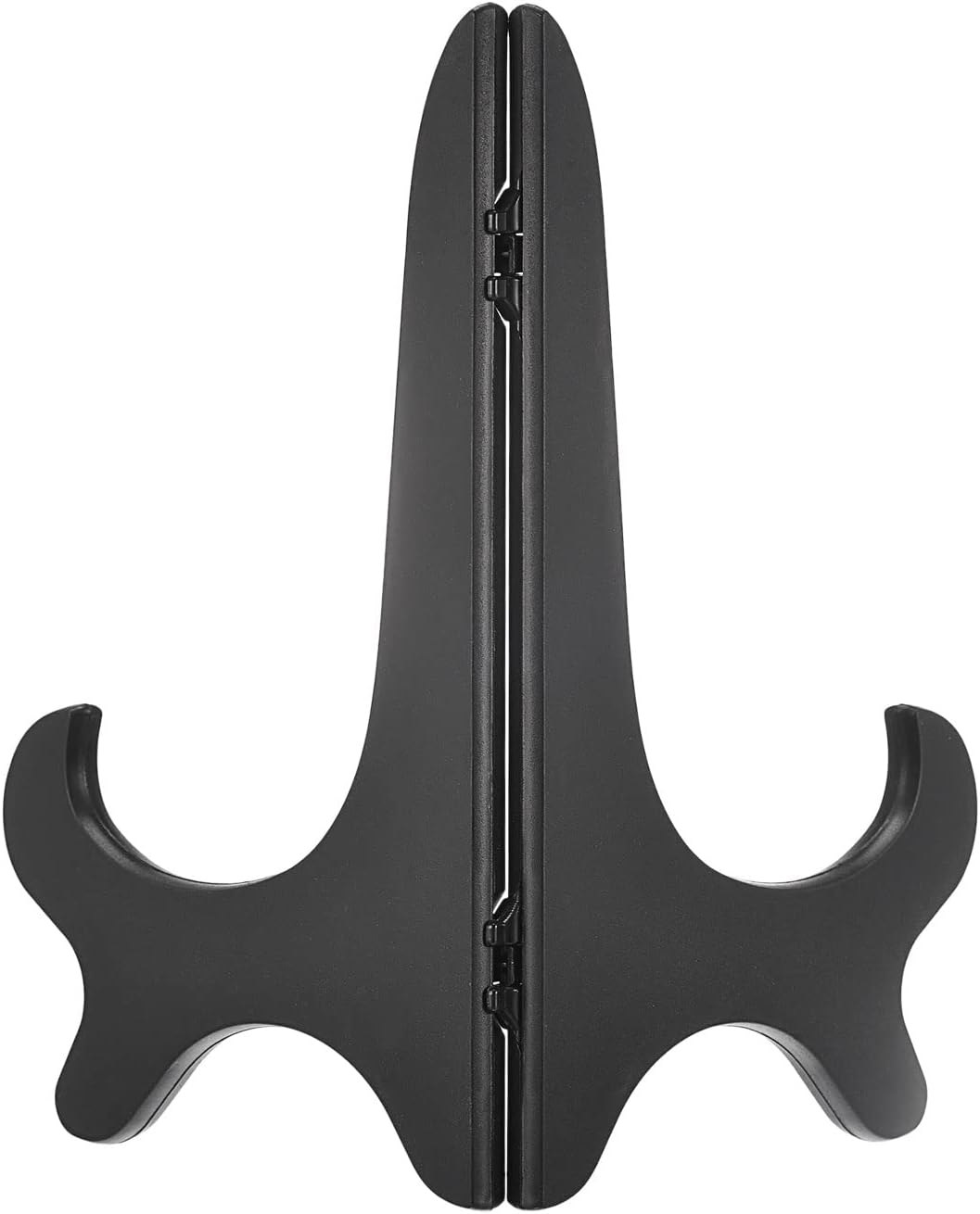 uxcell 3pcs 8" Easel Plate Holder, Wood-like Plastic Folding Display Stand for Decorative Picture Frame - Black