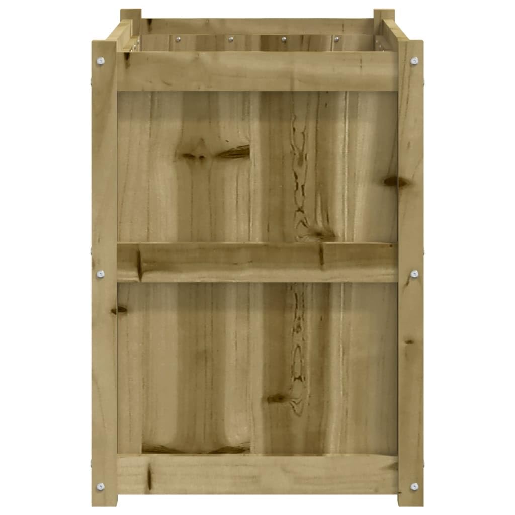 Mhdvray Rustic Large Raised Garden Bed 35.4x35.4x27.6 in Treated Solid Pine Wood Elevated Planter Box Outdoor Flower & Vegetable Gardening Patio Balcony