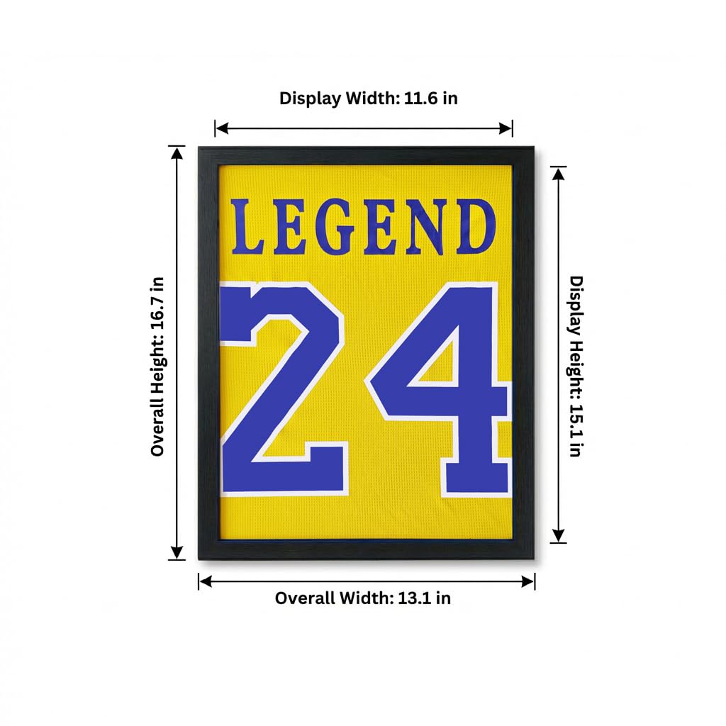 2 Pack Jersey Shadow Box ,Jersey Frame Display Case,Sports Jersey Display Frame with Pine Wood for Hockey Soccer Basketball Baseball Shirts