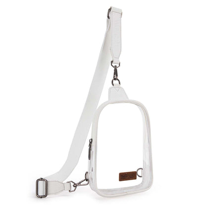 Wrangler Crossbody Clear Sling Bags for Women Stadium Approved Cross Body Purse for Sports Events Concerts