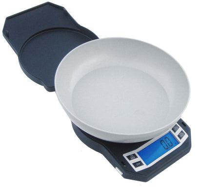 American Weigh Scales Precision Digital Kitchen Weight Scale, Food Measuring Scale with Bowl 3kg x 0.1g (Black), LB-3000