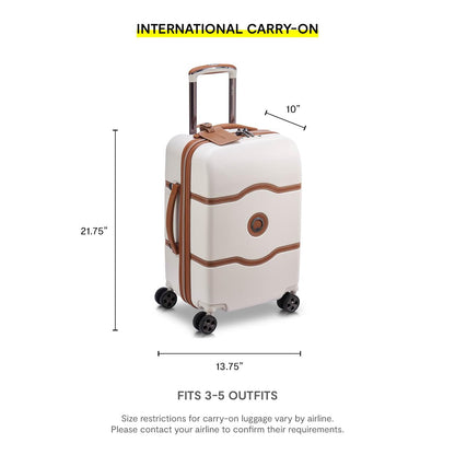 DELSEY PARIS Chatelet Air 2.0 Hardside Luggage with Spinner Wheels, Angora, 3 Piece Set, (19/24/28)
