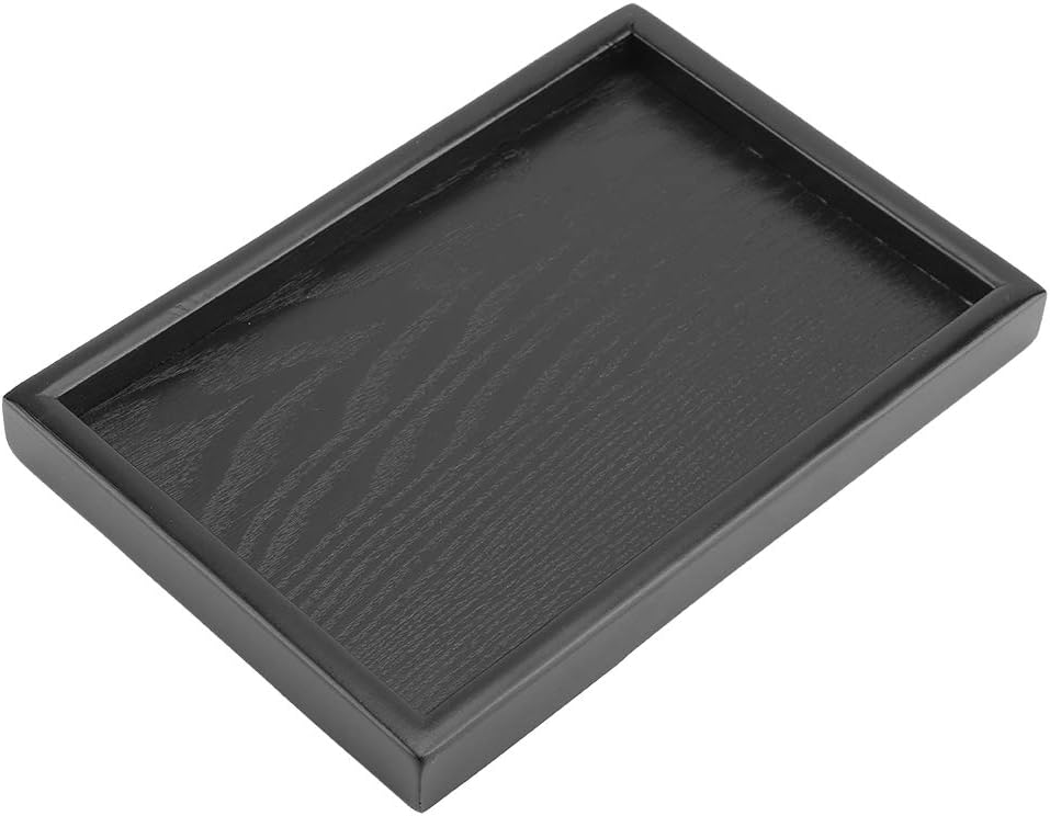Solid Wood Serving Tray Rectangle Shape for Tea, Coffee, Drinks, Snacks, Meals, Breakfast, Dining Tableware (8.66 x
