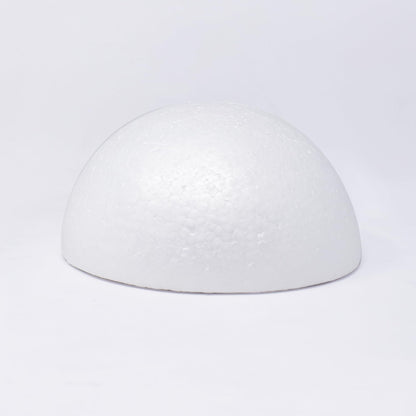 8" Craft Foam Half Ball - Smooth Half Foam Polystyrene Balls for Craft and Project, Pack of 4