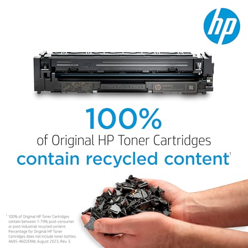 HP 206A Black Toner Cartridge | Works with HP Color LaserJet Pro M255, HP Color LaserJet Pro MFP M282, M283 Series | W2110A , 1 Count ( Pack of 1)