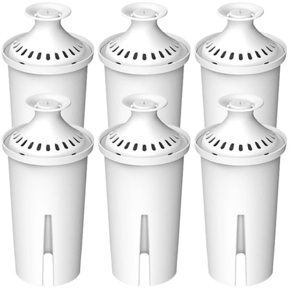 Max Strength Pro Water Filter Replacement for Brita® Pitchers & Dispensers, Classic OB03, Mavea® 107007, 35557 & More, NSF Certified Water Pitcher Filter, 1 Year Supply, Fits Brita & Mavea, 6 Count