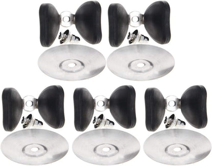 MroMax Universal Pot Lid Cover Knob Handle, Black Butterfly Replacement Knob for Kitchen Cookware, 5 Pcs