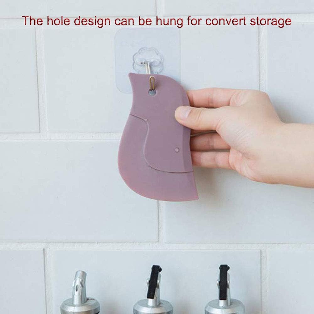 2pcs Penguin Shape Baking Tool, Soft Cleaning Blade Scraper for Oil Dish Plate Cleaning, Kitchen Accessories (11x7 cm)