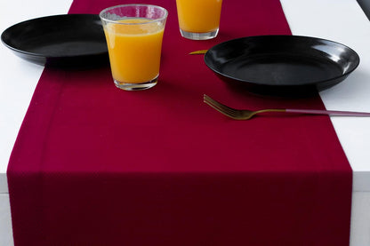 Akutana 132 inch, Red Table Runner Coffee Table Runner, Burgundy Waterproof Long Dresser Scarf, Outdoor Dining Table