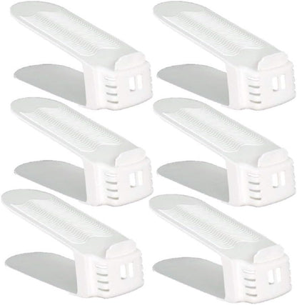 Shoe Slotz 6-Pack Ivory - Space-Saving Shoe Storage Solution