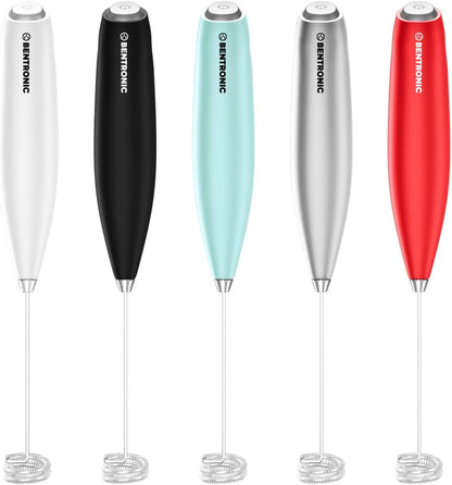 Double Whisk Milk Frother Handheld Electric Mixer, Egg Beater, Foam Maker for Coffee, Latte, Cappuccino