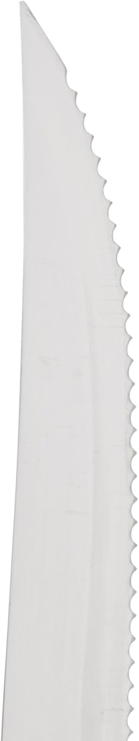 Steak Knives Serrated Set - Restaurant Quality, Stainless Steel, 4.25-Inch, Pointed Tip (12)
