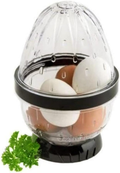 EZ EGGS Hard Boiled Egg Peeler - Handheld Kitchen Tool, 3 Egg Capacity, Peels Egg Shells in Seconds