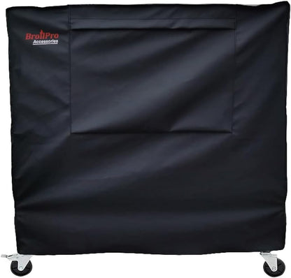 BroilPro Accessories 80 34L 20W 32H inch-Black Waterproof Qt Rolling Cooler Cart Cover Fits Most Patio Ice Chest Party