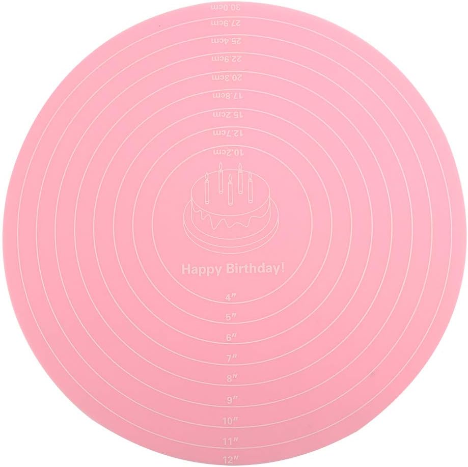 Silicone Baking Mat, Heat Resistant Non Stick Pastry Mat with Measurements for Rolling Dough
