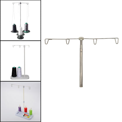 AMLESO Adjustable Cone Thread Stand Spool Holder for Sewing Machine Embroidery Quilting Serger Machines, Thread Stand for Smoother Feed, Large Spool Holder