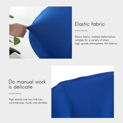 TOPINCN Office Computer Chair Covers, Universal Split Stretchable Seat Cover Protector for Rotating Chair