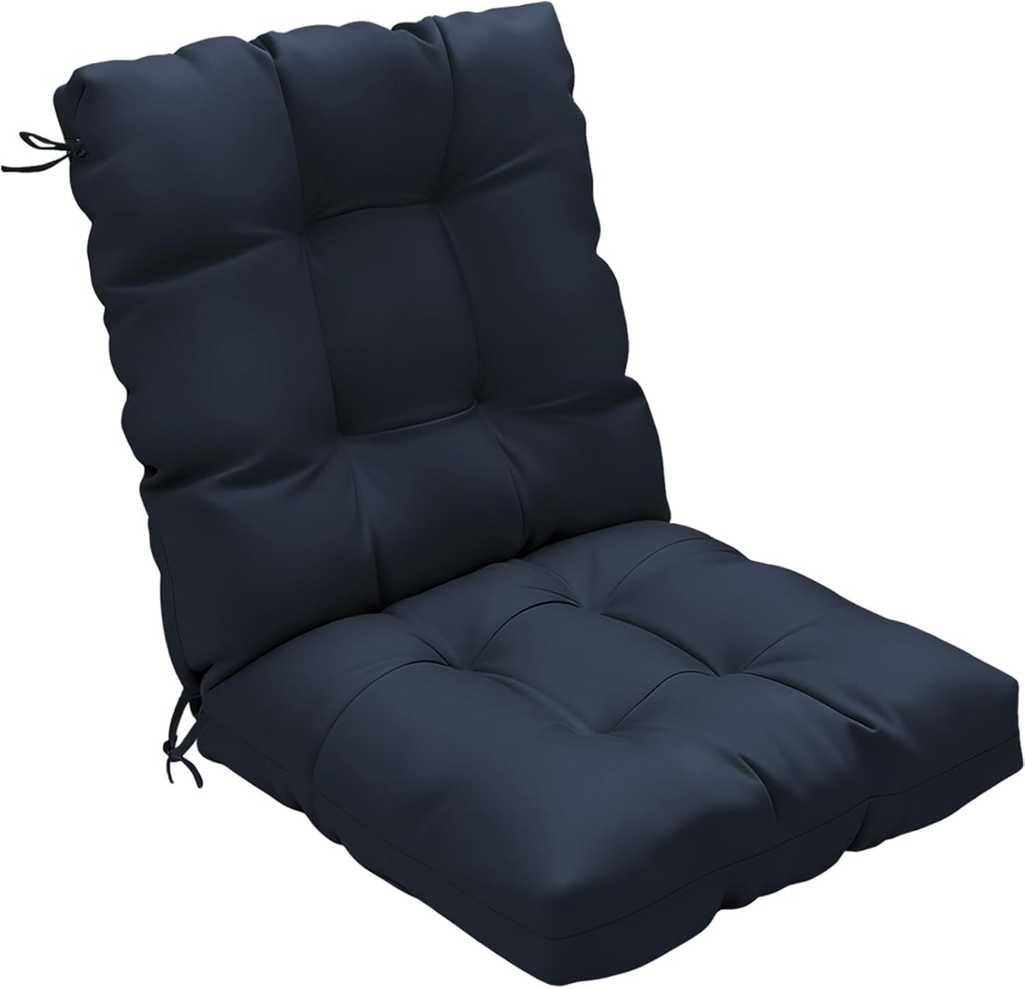 42x21x4 Inch Outdoor Chair Cushion, Patio Cushions for Dining/Rocking Chairs, High Back Soft Seat Pad with Ties, Indoor