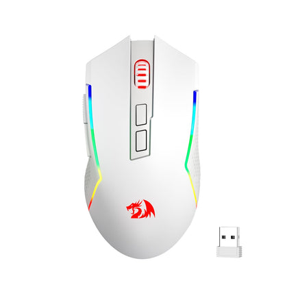 Redragon M693 Wireless Gaming Mouse, 8000 DPI Mice w/ 3-Mode Connection, BT & 2.4G Wireless, 7 Macro Buttons, Reliable Power Capacity for PC/Mac/Laptop