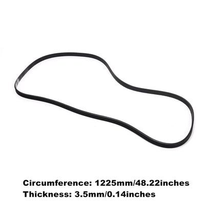 Washing Machine Rubber Drive Belt 5EPJ1225, Compatible with Hoover Candy Washing Machines