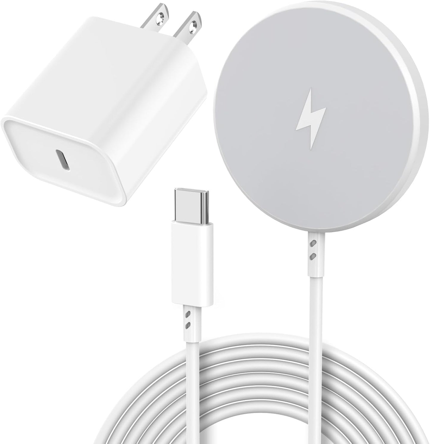 [Apple MFi Certified]Magnetic Wireless Charger Apple Mag Safe Charger,15W 6FT Fast Wireless Charging Pad for Apple iPhone 16 Pro Max/16 Pro/16 Plus/15 Pro Max/14/13/12/AirPods3/2/Pro/Pro2,Charging Pad