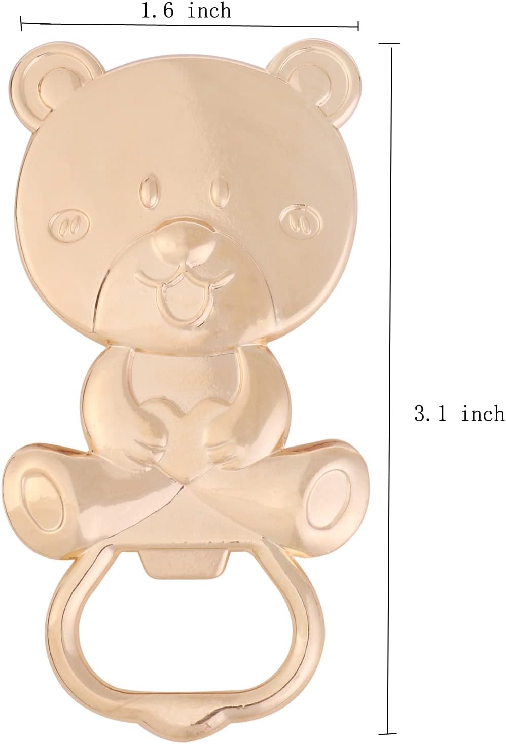 24 Pack 24) Bear Bottle Opener Baby Shower Favors for Guest, Metal Beer Bottle Opener for Baby Shower