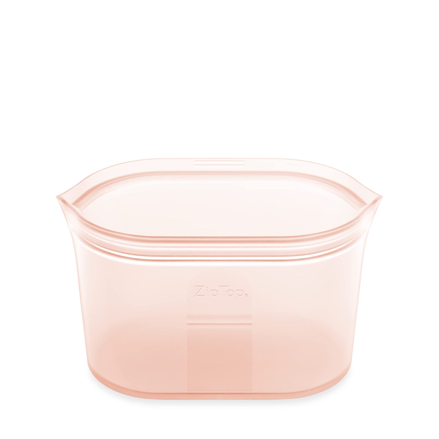 Zip Top Reusable Food Storage Bags | Medium Dish [Frost] | Silicone Meal Prep Container | Microwave, Dishwasher and Freezer Safe | Made in the USA