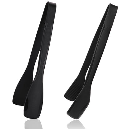 SOLEADER 11 Inch Silicone Tongs for Cooking Heat Resistant, Lightweight Non-Scratch Stainless Steel, Kitchen & BBQ Tools with Silicone Tips for Flipping Fish, Steak, Toast & Bread (2-Pack)