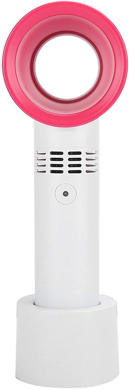 Portable Mini USB Rechargeable Bladeless Fan, 360° Air Suction, Three Adjustment Speeds, Handy Cooler for Home Outdoor