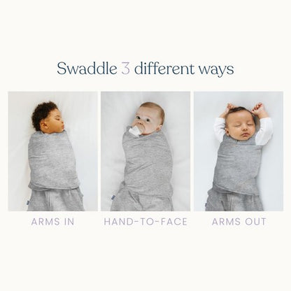 HALO 100% Cotton Sleepsack Swaddle - 3-Way Adjustable Wearable Blanket, TOG 1.5, Pink Floral, Small (3-6 Months)