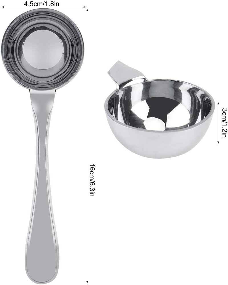 Stainless Steel Long Handled Tea Coffee Measuring Spoon, Scoop Tablespoon, Kitchen Cooking Tools (30ml)