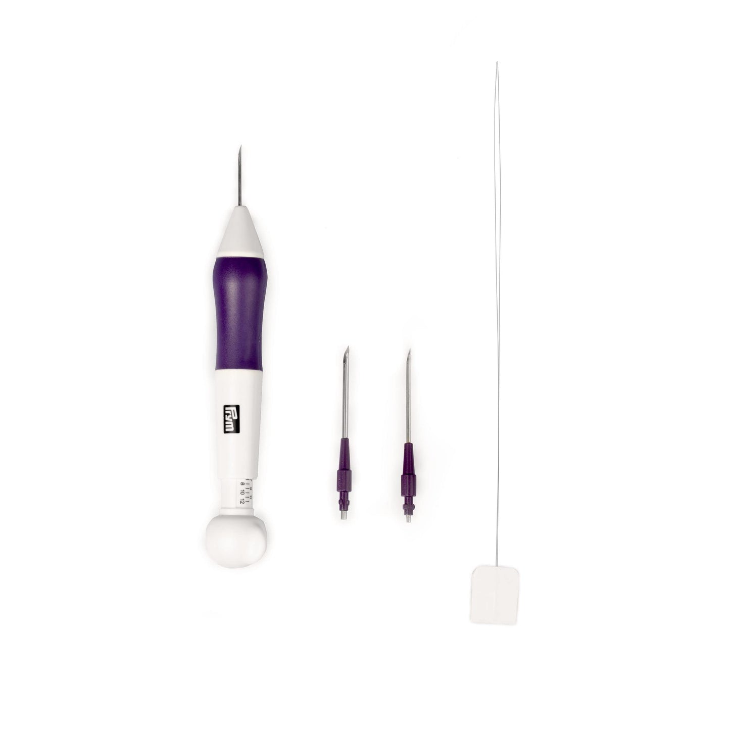 Prym Punch needle, 1,3 mm / 1,6 mm / 2,2 mm, White/Plum Blue