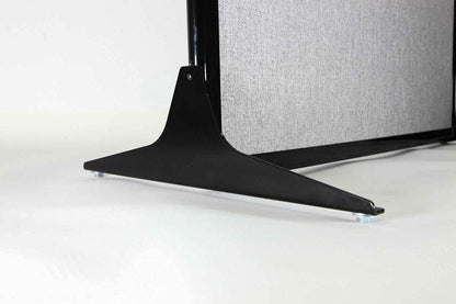 Versare Workstation Partition | Portable Wall Divider | Modern Office Cubicle | Free Standing Privacy Screen | Flexible Work Space | 99" x 70" Charcoal Gray Fabric Panels