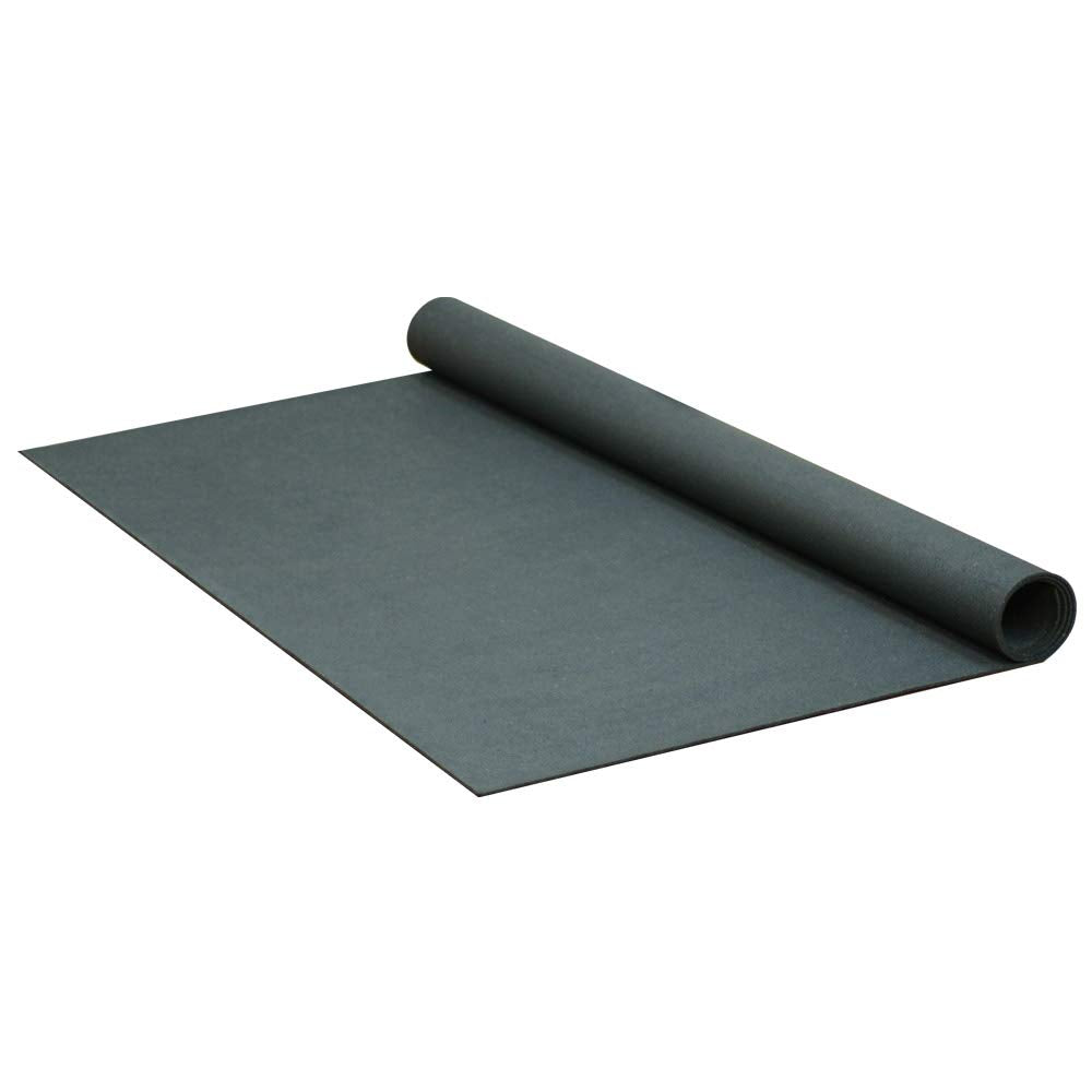 Rubber-Cal ReUz Rubber Flooring Rolls - 3mm x 48" x 35ft - Black