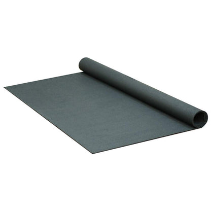 Rubber-Cal ReUz Rubber Flooring Rolls - 3mm x 48" x 35ft - Black
