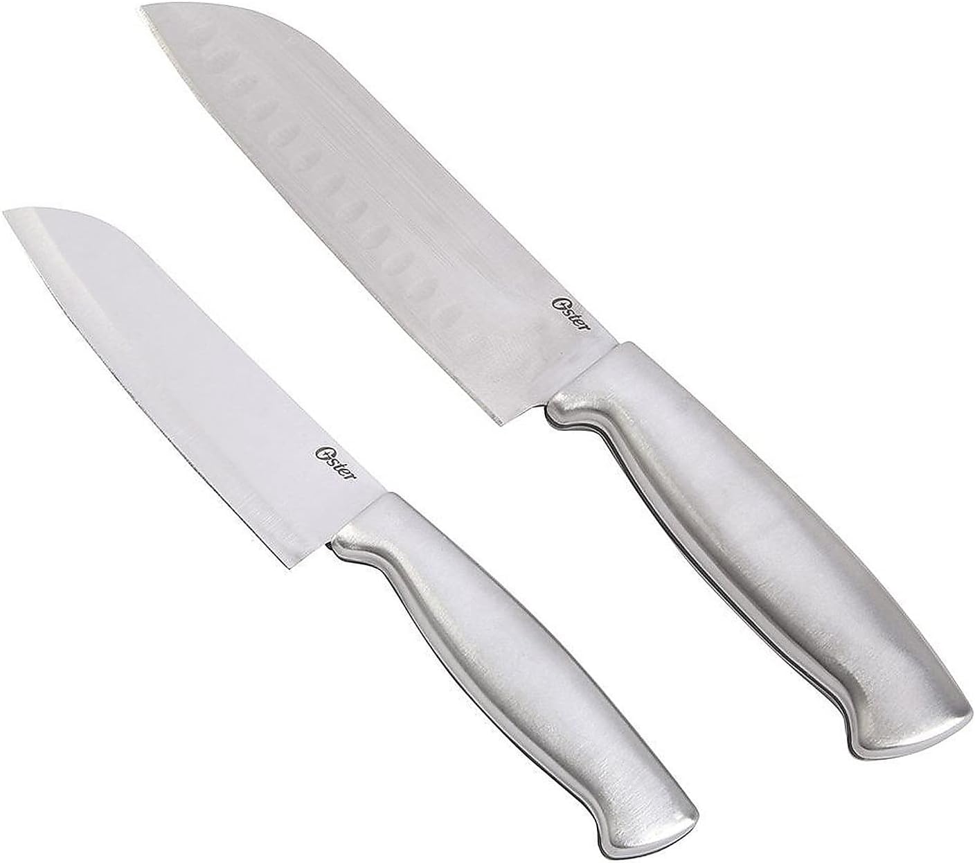 Oster Baldwyn 2 Piece Stainless Steel Santoku Knife Set