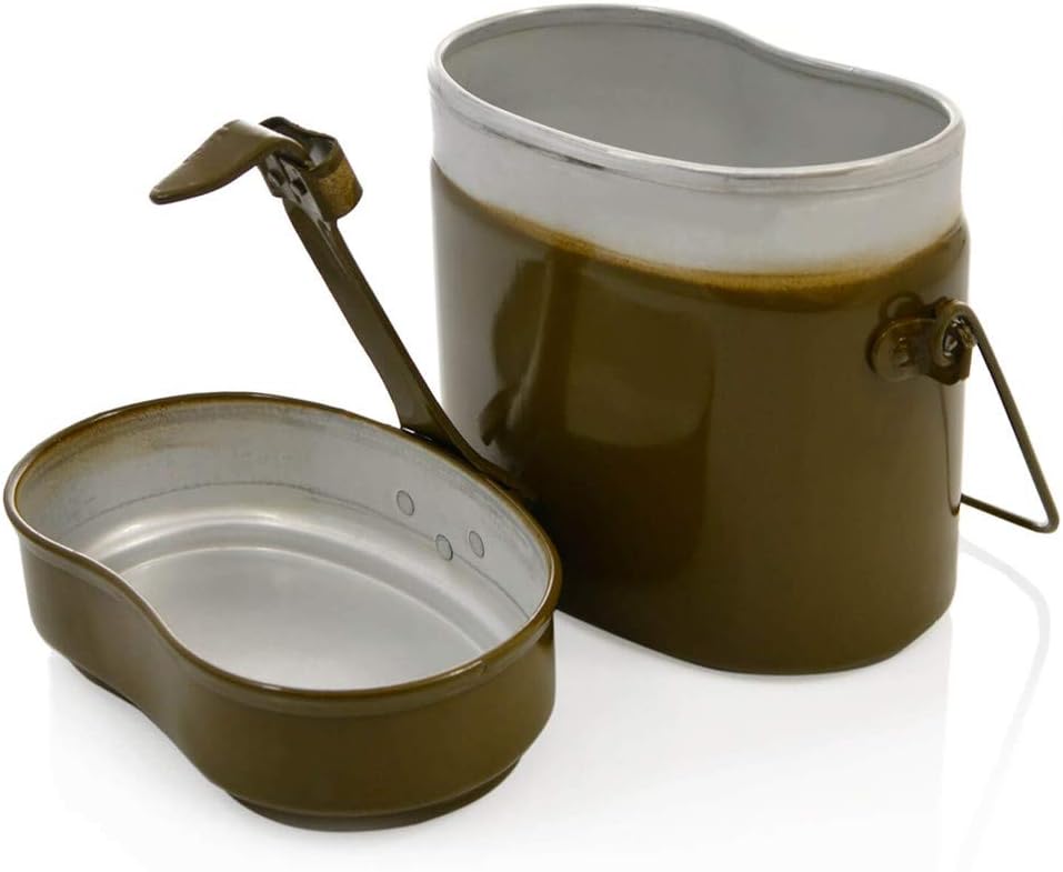 Books.And.More Original Soviet Russian Army Soldier Mess & Griddle Kit, Canteen Pot Lunch Box