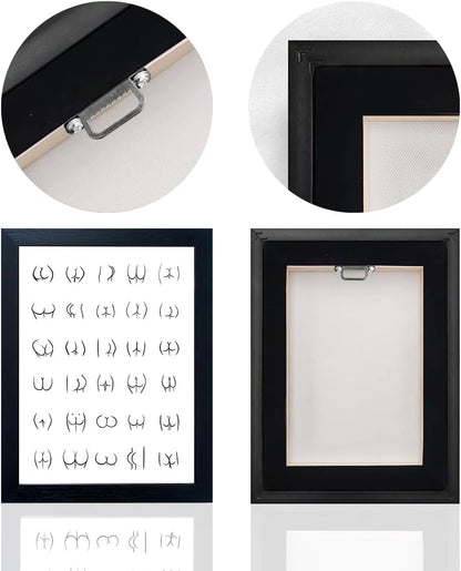 Regine Switzerland Black and White Bathroom Wall Art - Framed Funny Decor Canvas Print