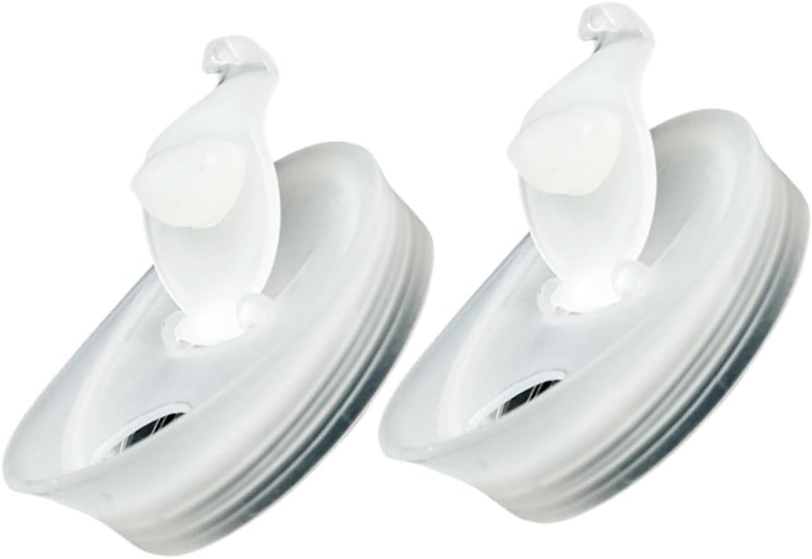 HOMSFOU 2pcs Glass Water Pitcher Lids, Replaceable Plastic Lids for Tea, Juice, and Water Carafes