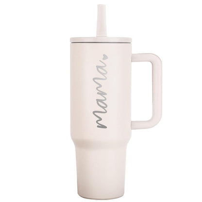 JETIKON Mama Tumbler 40 oz Cup with Lids Straws First Mothers Day Gifts for New Mom Gifts for Pregnant Mother, Mama, Mom To Be