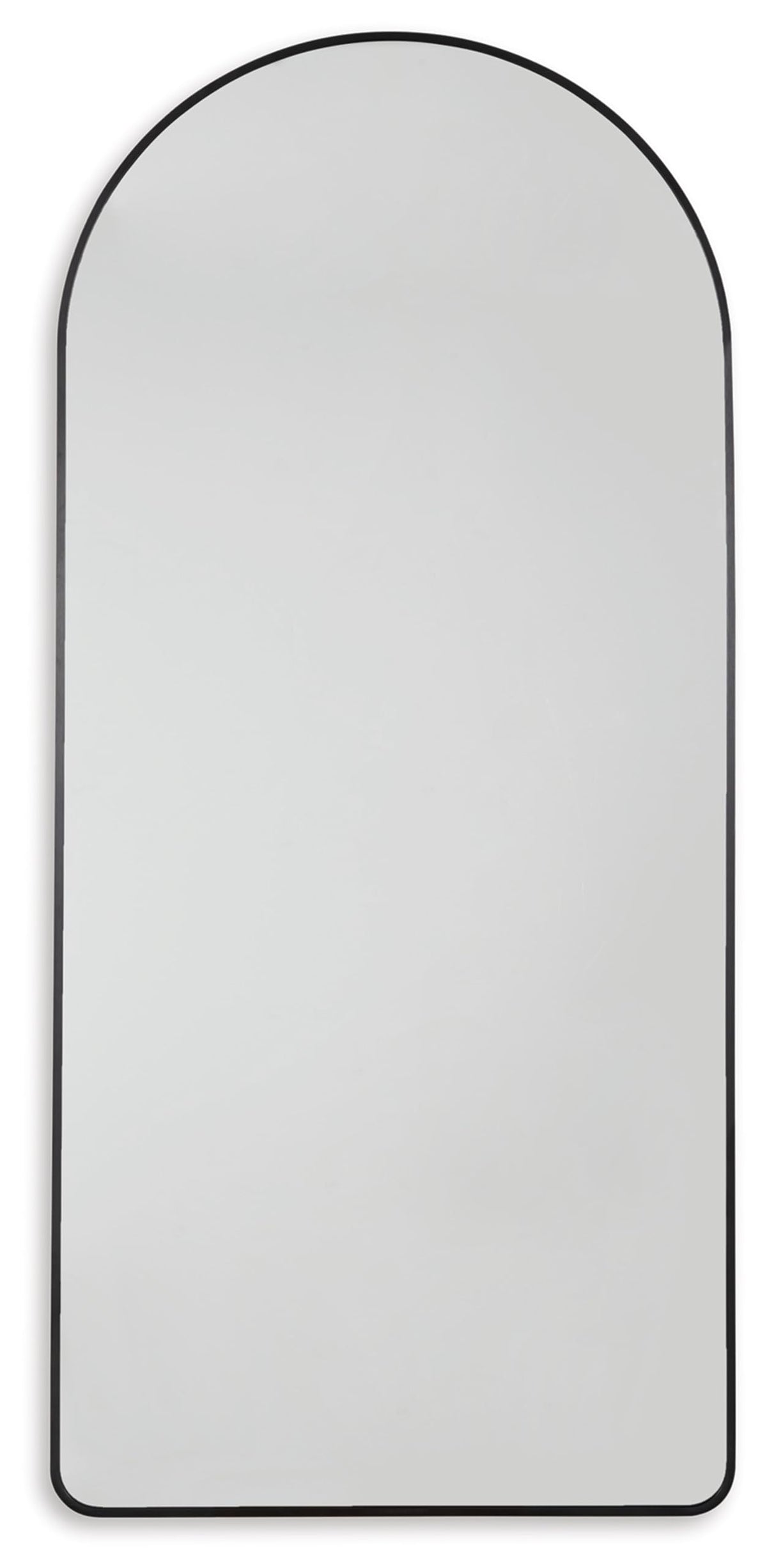 Signature Design by Ashley Sethall Casual Full Length Arched Floor Mirror with Thin Frame, Black