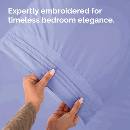 Skiennix Body Pillowcases Set of 2 | Soft & Comfy 20x54 Long Pillow Covers - Wrinkle & Fade Resistant, Machine Washable, Lavender